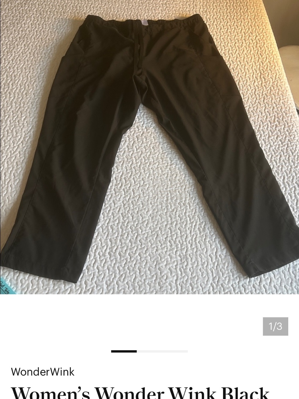 WonderWink Men’s Black Work Utility Pants